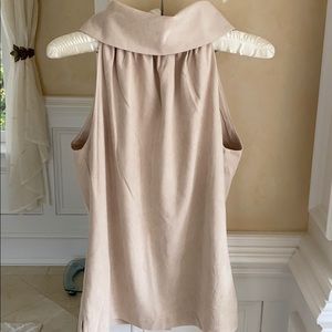 Sail to Sable Faux Suede Cowl Neck Top